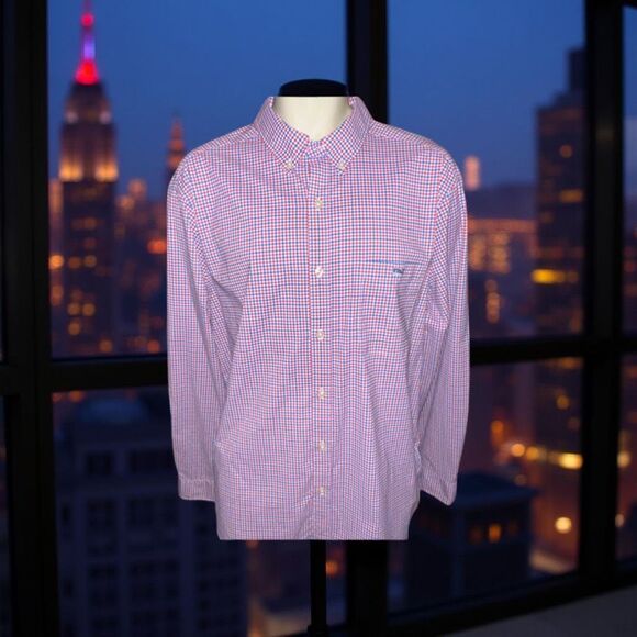 Vineyard Vines Other - Vineyard Vines On-The-Go Lightweight Gingham Shirt Size XL #7